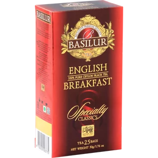 BASILUR BASILUR Herbata English Breakfast w saszetkach 25x2g WIKR-1053025 - Kawa w kapsułkach i saszetkach - miniaturka - grafika 1