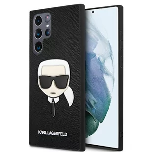 Karl Lagerfeld Obudowa dla telefonów komórkowych Saffiano Karl Head na Samsung Galaxy S22 Ultra KLHCS22LSAKHSL - Etui i futerały do telefonów - miniaturka - grafika 1