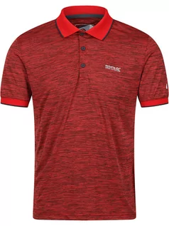 Koszulki sportowe męskie - Regatta Funkcyjna koszulka polo "Remex II" w kolorze czerwonym - grafika 1