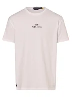 Koszulki męskie - Polo Ralph Lauren T-shirt - klasyczny krój Mężczyźni Bawełna biały jednolity, S - miniaturka - grafika 1