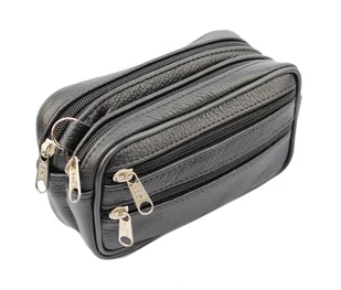 Saszetka Męska Skórzana Mała MAGRE (PL) PIOTR II Skóra Naturalna 17 x 10 x 7,5 [cm] - Nerki - miniaturka - grafika 6