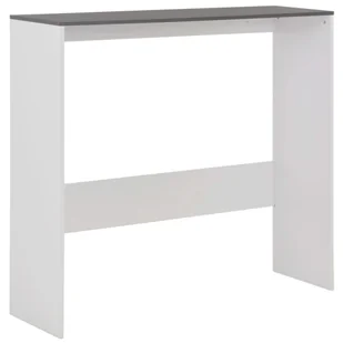 Lumarko Stół barowy z 2 blatami, biało-szary, 130 x 40 x 120 cm - Stoły - miniaturka - grafika 8