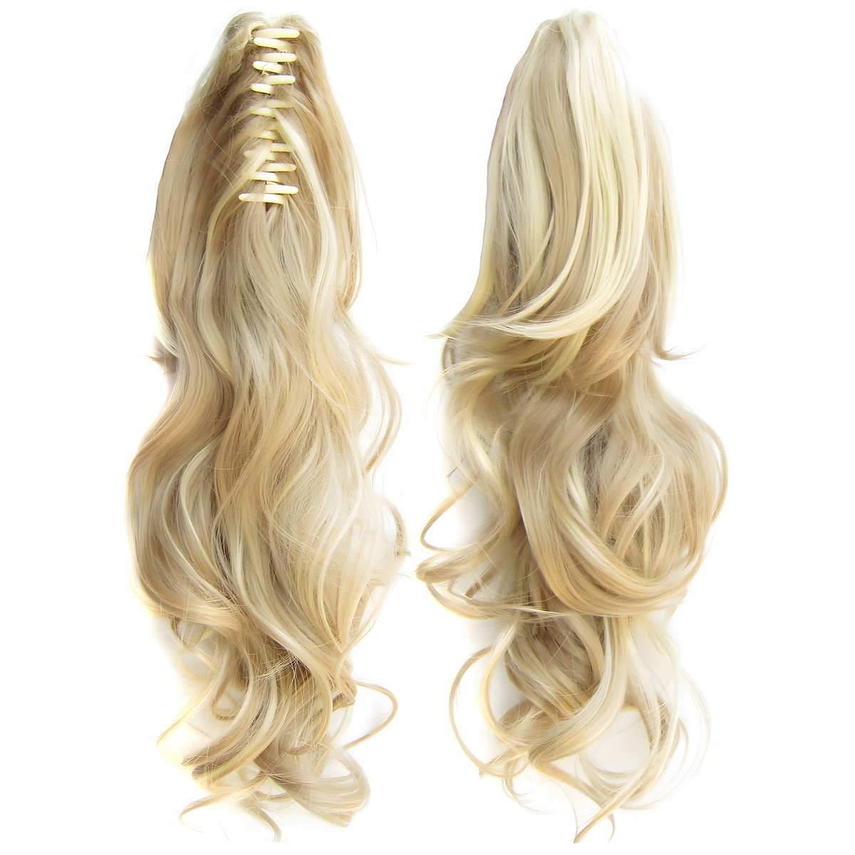 Włosy Syntetyczne Doczepiane Kucyk na Klipsie 55 cm Clip In Jak Naturalne