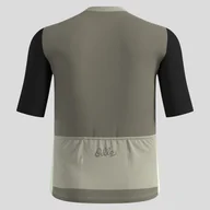 Koszulki rowerowe - Koszulka kolarska Odlo Essential Heritage Print T-Shirt S/U Collar S/S Full Zip - miniaturka - grafika 1