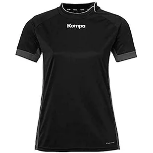 Kempa Prime damska koszulka do noszenia na co dzień, czarno-antracyt, XL - Koszulki i topy damskie - miniaturka - grafika 1
