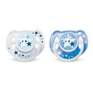 Smoczki uspokajające - PHILIPS Avent Night smoczek gryzak silikonowy ortodontyczny świecący w nocy dla dzieci 6-18m 2 sztuki [176/22] 9043654 - miniaturka - grafika 1