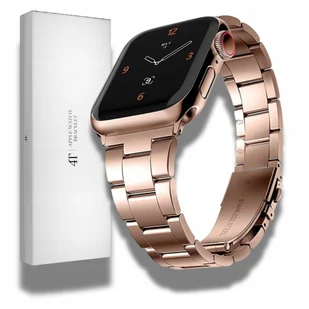 Bransoleta stalowa damska różowe złoto - Akcesoria do smartwatchy - miniaturka - grafika 1