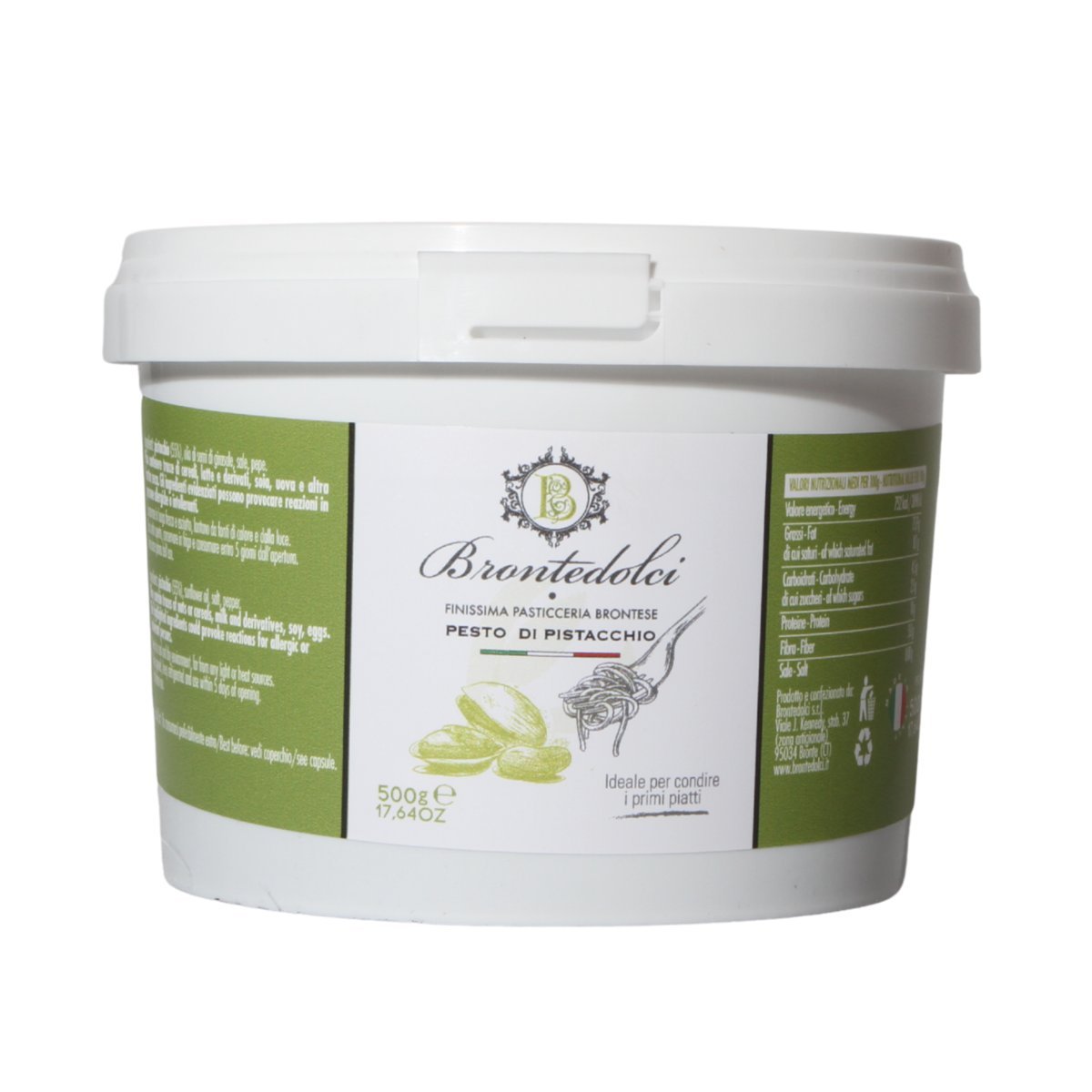 BRONTEDOLCI PESTO PISTACJOWE 55% 500g Włochy