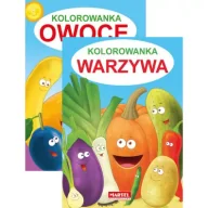 Kolorowanki, wyklejanki - Pakiet Kolorowanka: Owoce, Warzywa - miniaturka - grafika 1