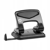 Dziurkacze - DZIURKACZ BIUROWY METALOWY, DZIURKUJE DO 40 KARTEK, CZARNY - miniaturka - grafika 1