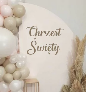 Naklejka okazjonalna: Chrzest Święty - różne czcionki - Pamiątka Chrztu Świętego - miniaturka - grafika 1