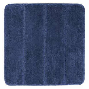 Wenko WENKO dywanik łazienkowy Steps Marine Blue mata łazienkowa, antypoślizgowa, wyjątkowo miękka i gęstości wysokiej jakości, poliester, niebieski, 65 x 55 x 0.1 cm 23396100 - Dywaniki łazienkowe - miniaturka - grafika 1