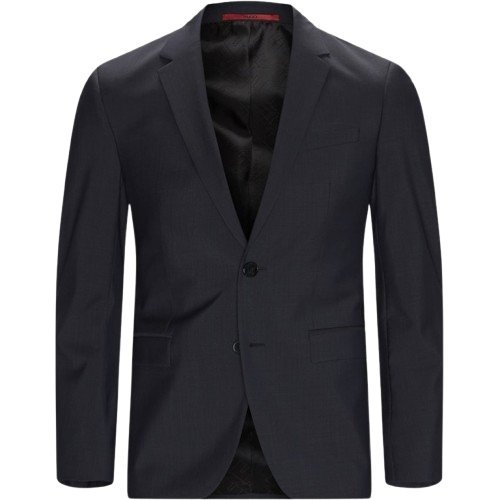 HUGO EKSTRA SLIM FIT GARNITUR MĘSKI SZARY ELEGANCKI WEŁNIANY 46 JSJ