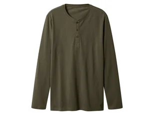 esmara Men Koszulka męska z bawełny z długim rękawem (Oliwkowy, L (52/54)) - Koszulki męskie esmara Men Koszulka męska z bawełny z długim rękawem (Oliwkowy, L (52/54)) - Koszulki męskie - miniaturka - grafika 1