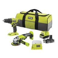 Zestawy elektronarzędzi - Ryobi Zestaw 3 eletronarzędzi 18 V z torbą | RCK183F-120S - miniaturka - grafika 1