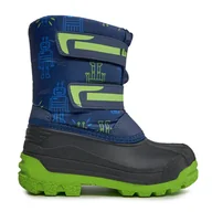 Buty dla dziewczynek - Czarne śniegowce Lee Cooper LCJ-23-44-2007K NAVY/FUCHSIA - miniaturka - grafika 1