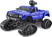 Modele zdalnie sterowane - Amewi Amewi Pickup Truck FPV mit Rädern & Ketten 4WD 1:16 blau - miniaturka - grafika 1