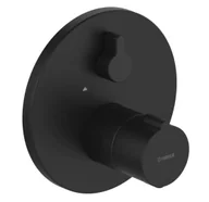 Baterie wannowe i prysznicowe - Hansa Home - Bateria termostatyczna prysznicowa podtynkowa, czarny mat 8861904533 - miniaturka - grafika 1