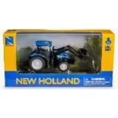 Samochody i pojazdy dla dzieci - Mini New HollandTraktor T6 z łopatą Daffi - miniaturka - grafika 1
