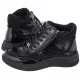 Botki damskie - Caprice Sneakersy Czarne 9-25206-27 011 Black Naplak (CP300-a) - grafika 1