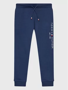 Tommy Hilfiger Spodnie dresowe Essential KS0KS00214C87 M Granatowy Regular Fit - Spodnie i spodenki dla dziewczynek - miniaturka - grafika 1