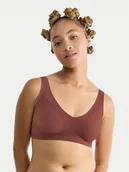 Biustonosze - Sloggi Biustonosz bezfiszbinowy Zero Feel 10217728 Brązowy - miniaturka - grafika 1