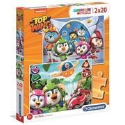 Puzzle - Clementoni Puzzle 2 x 20 EL SUPER KOLOR Top Wing 24760 p6 - miniaturka - grafika 1