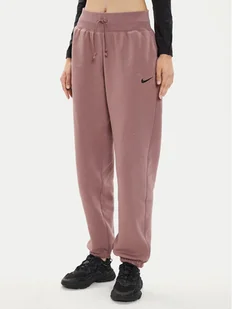 Nike Spodnie dresowe DQ5887 Różowy Oversize - Dresy damskie - miniaturka - grafika 1