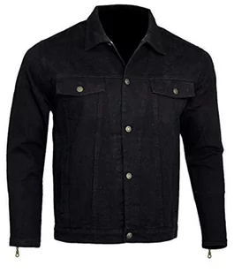 Bikers Gear Australia Ochronna kurtka motocyklowa z podszewką z kevlaru, ze zdejmowanym ochraniaczem CE 1621-1, czarna, rozmiar XL - Odzież motocyklowa - miniaturka - grafika 1