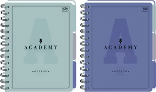 Interdruk Kołozeszyt z przekładkami A5 PP Academy kratka 100 kartek - Zeszyty szkolne - miniaturka - grafika 1