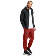 Spodnie męskie - Męskie spodnie treningowe Under Armour UA Unstoppable Joggers - czerwone - miniaturka - grafika 1