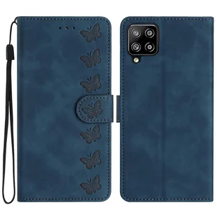 Dla Samsung Galaxy M32 (wersja globalna) 4g Etui na telefon z nadrukiem Skórzany portfel z klapką Stand Cover Styl F Samsung Galaxy M32 (Gl Blue - Portfele - miniaturka - grafika 1