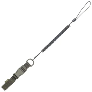Smycz M-Tac Retraktor Medium Kombinowana Z D-Ringiem I Fastexem Olive (51435701) - Latarki - akcesoria - miniaturka - grafika 1