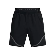 Spodenki męskie - Męskie Spodenki UNDER ARMOUR UA VANISH WOVEN 6IN GRPH STS 1383353-003 – Czarny - miniaturka - grafika 1
