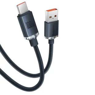 Baseus Crystal Shine Series kabel przewód USB do szybkiego ładowania i transferu danych USB Typ A - USB Typ C 100W 1,2m czarny (CAJY000401) - Kable USB - miniaturka - grafika 12