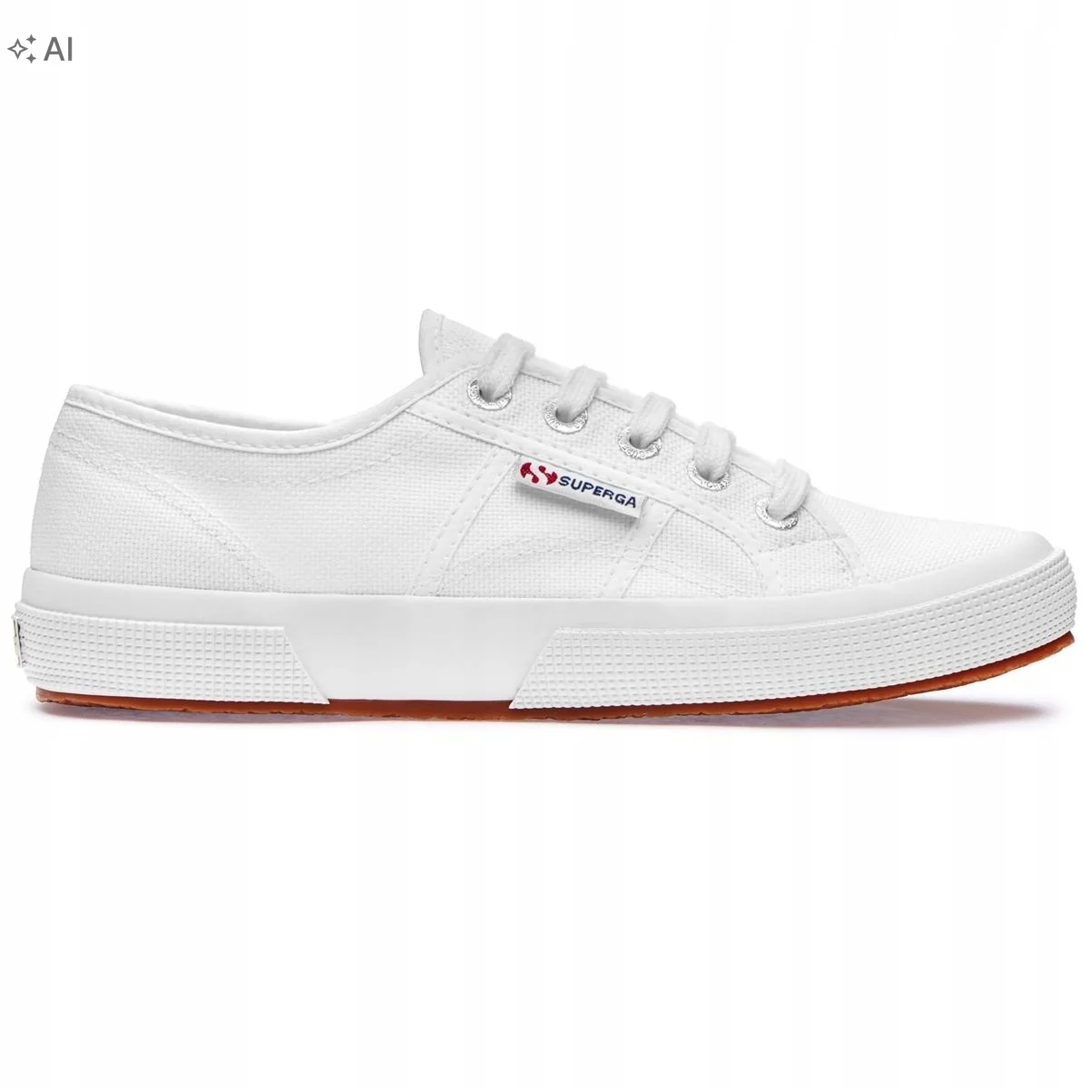 SUPERGA TRAMPKI DAMSKIE BIAŁE KLASYCZNE Z LOGO 38 16MA
