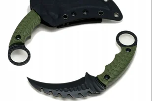 Karambit taktyczny nóż do samoobrony etui kydex stal D2 pazur HYSENSS HS-GR - Noże - miniaturka - grafika 1