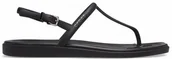 Sandały damskie - Sandały Damskie Crocs Miami Thong Flip 209793 Czarne 36-37 W6 - miniaturka - grafika 1