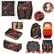 Plecaki - Zestaw 4el tornister plecak FiloLight Plus Speed 6-9lat Herlitz - miniaturka - grafika 1