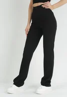 Spodnie damskie - Czarne Szerokie Spodnie Maellia - miniaturka - grafika 1