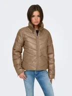 Kurtki damskie - JDY Kurtka pikowana w kolorze jasnobrązowym - miniaturka - grafika 1