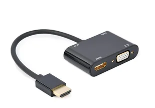 GEMBIRD ADAPTER HDMI - HDMI + VGA + AUDIO I ZASILA - Kable komputerowe i do monitorów - miniaturka - grafika 1