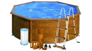 Basen ogrodowy stalowy Sicilia 350x120cm GRE - Baseny ogrodowe - miniaturka - grafika 1