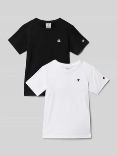 T-shirt z nadrukiem z logo w zestawie 2 szt. - Koszulki dla chłopców - miniaturka - grafika 1