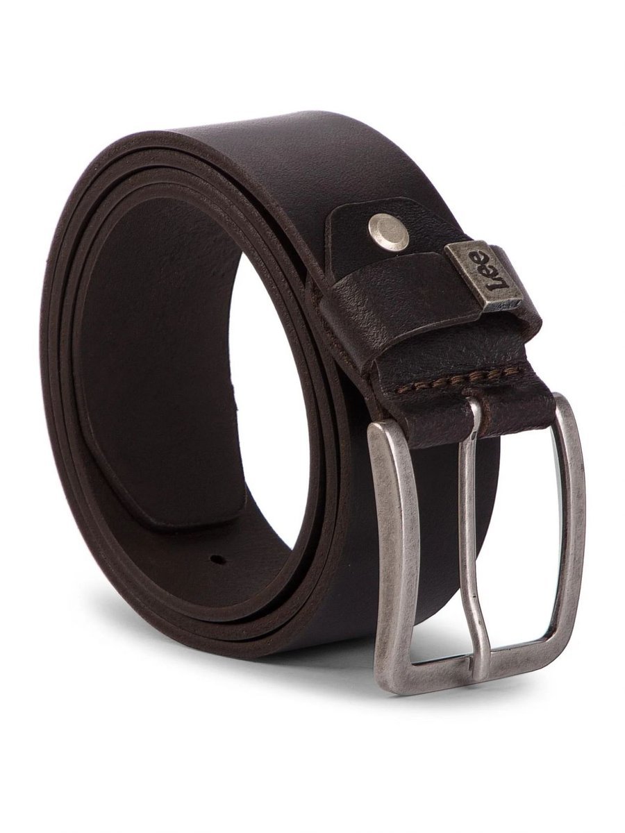 cinture lee 112124607 small logo dark brązowy