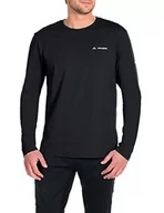 Koszulki męskie - Vaude VAUDE męski T-shirt Brand Long Sleeve, czarny, M 064540105300 - miniaturka - grafika 1