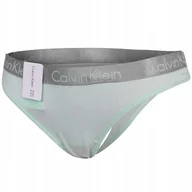 Majtki damskie - CALVIN KLEIN STRINGI DAMSKIE ODCIEŃ ZIELENI r.XS - miniaturka - grafika 1