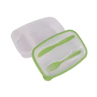 Lunch boxy - Lunchbox ze sztućcami zielony Fresh - miniaturka - grafika 1