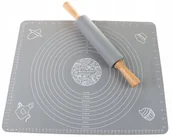 Obrusy i serwetki - Silikonowa Stolnica Mata Wałek Silikonowy 1130 - miniaturka - grafika 1