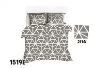 Pościel - Pościel 140x200 1519E szara biała geometryczna 376N - miniaturka - grafika 1